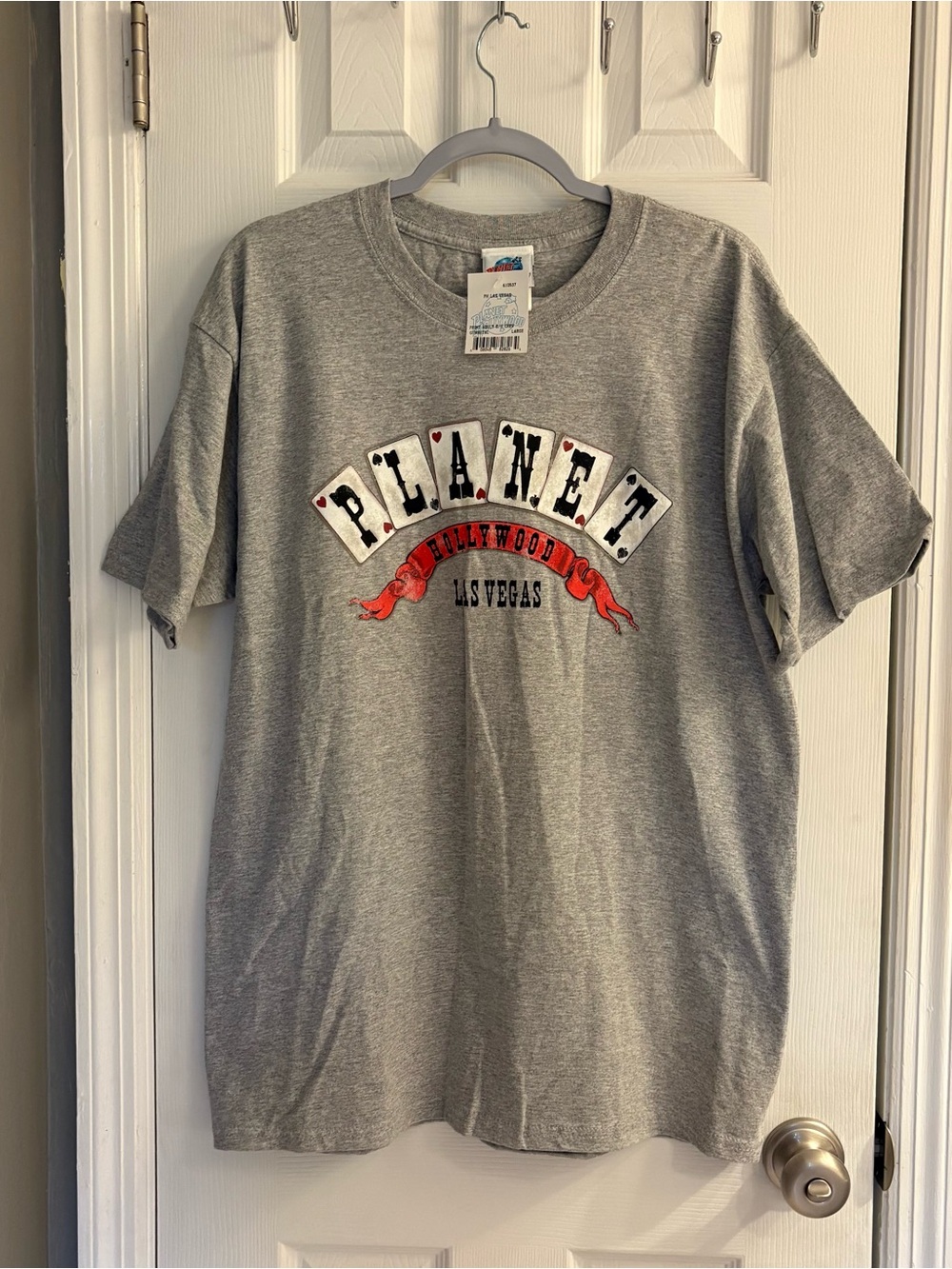I’mVTG 1998 Planet Hollywood Las Vegas T Shirt Grey Size Large NWT Deadstock 90s